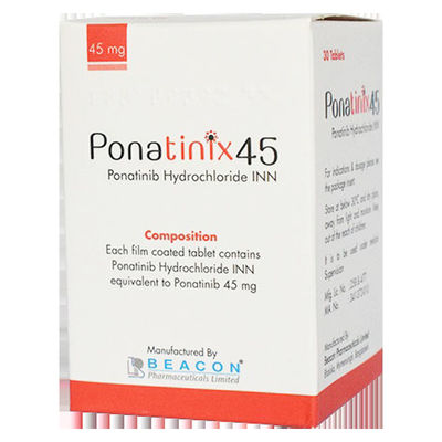 30 कैप्सूल 45mg Ponatinib बहु लक्षित किनेज़ अवरोधक