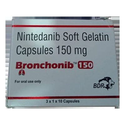 खरीदें Nintedanib Bronchonib 150mg कैंसर उपचार दवाएं 10 कैप्सूल 3 प्लेटें online manufacture