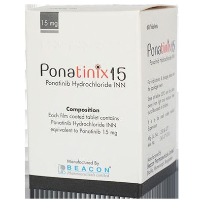 खरीदें 15mg Ponatinib 60 कैप्सूल लिम्फोसाइटिक ल्यूकेमिया कैंसर उपचार दवाएं online manufacture