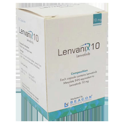 खरीदें 30 कैप्सूल 10mg लेनवेटिनिब LENVIMA थायरॉयड कैंसर दवाएं RET online manufacture
