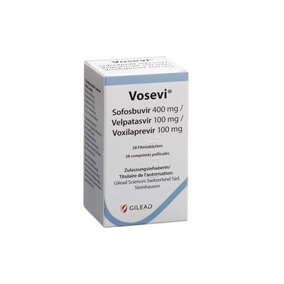 गिलाद सोफोसबुवीर/वेल्पाटासवीर/वोक्सिलाप्रेवीर वोसेवी 400mg*28 गोलियाँ हेपेटाइटिस सी स्टेज 1 2 3 कैंसर के लिए